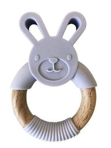 Bunny Silicone + Wood Teether