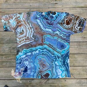 Unisex 2XL T-Shirt - Blue Brown Geode