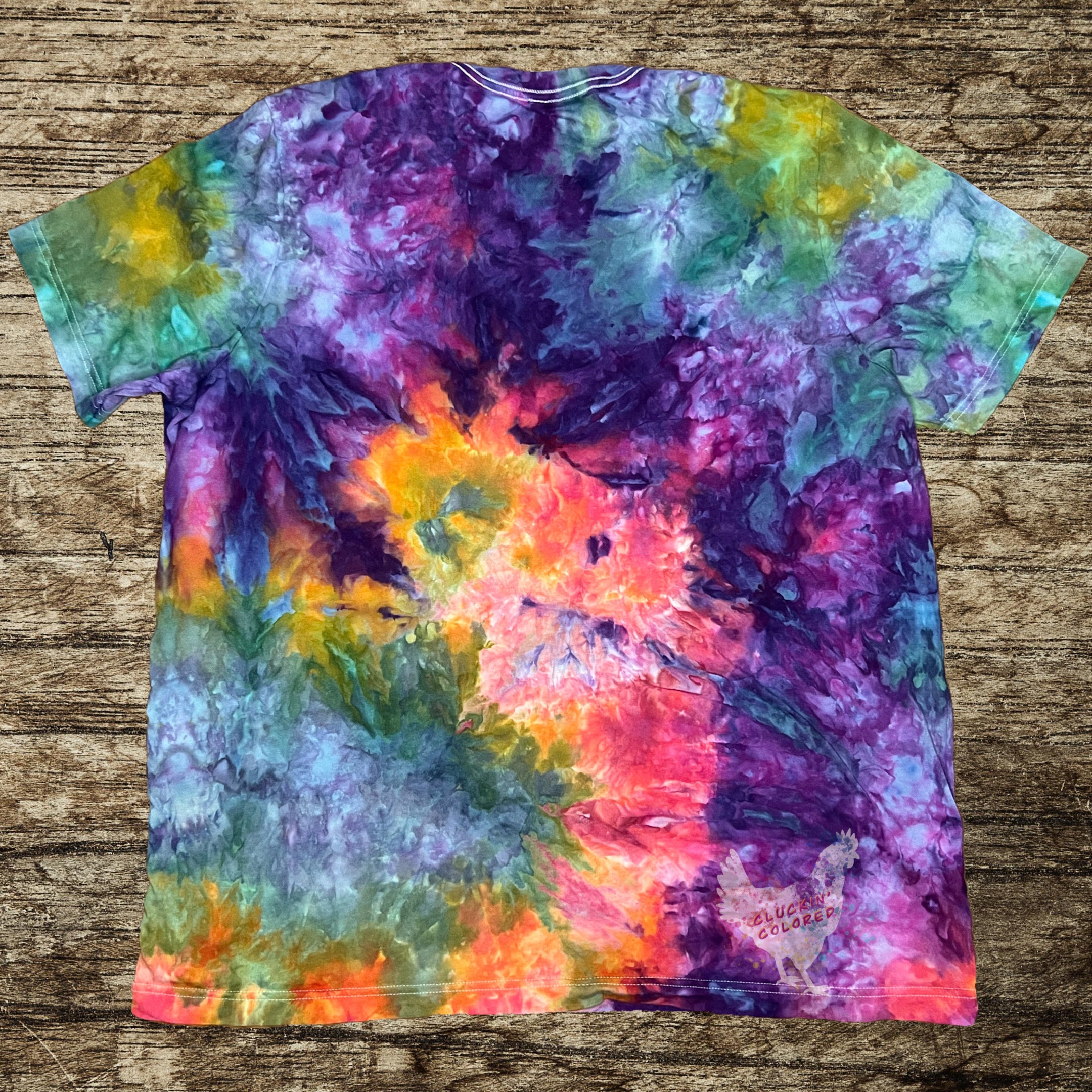 Unisex  XXL Rainbow Scrunch T-Shirt